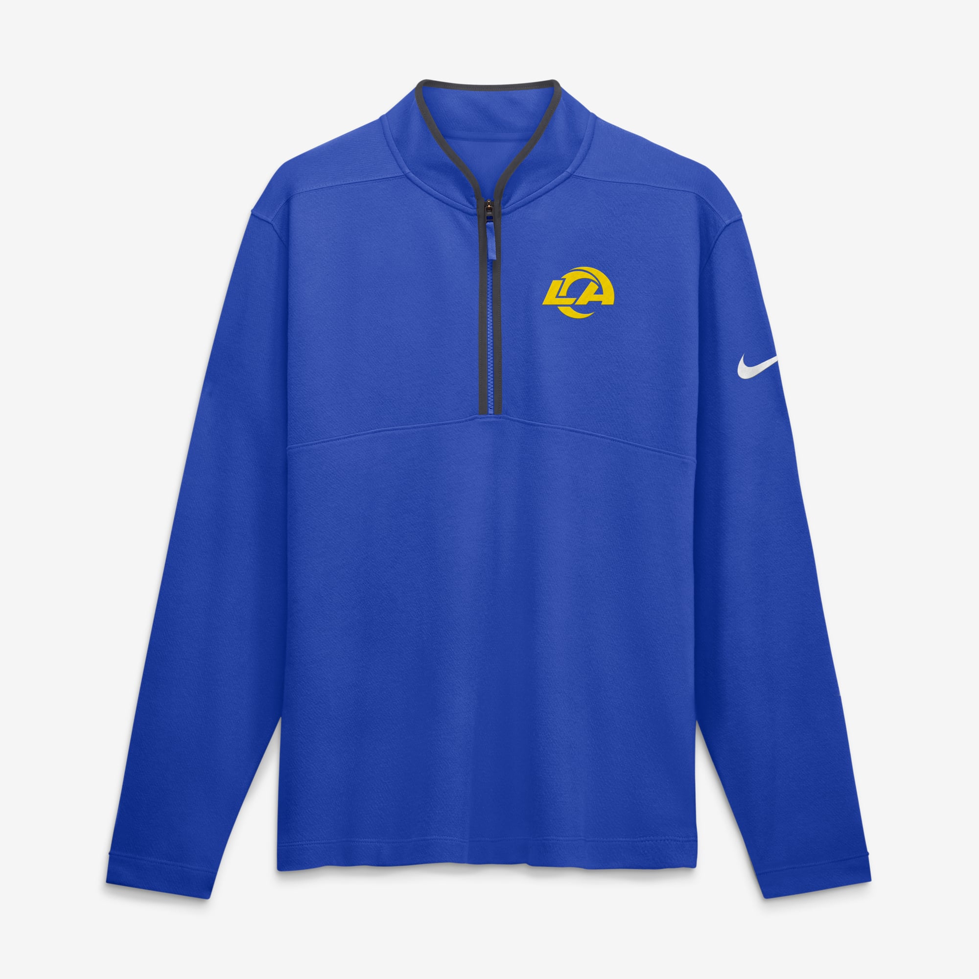 Men's Nike Royal Los Angeles Rams Primetime Victory Dri-FIT Half-Zip Pullover